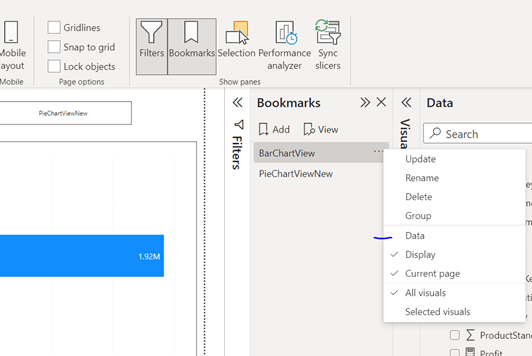 Bookmark Data Customisation step 3