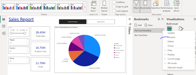 Renaming bookmarks in PowerBI