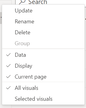 adjusting bookmarks in PowerBI