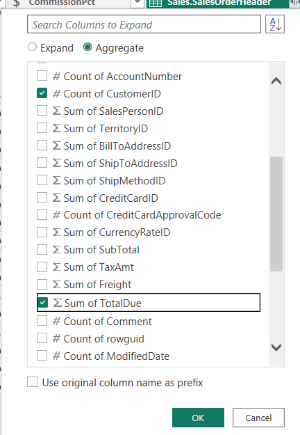 merge with aggregate in Power BI step 6