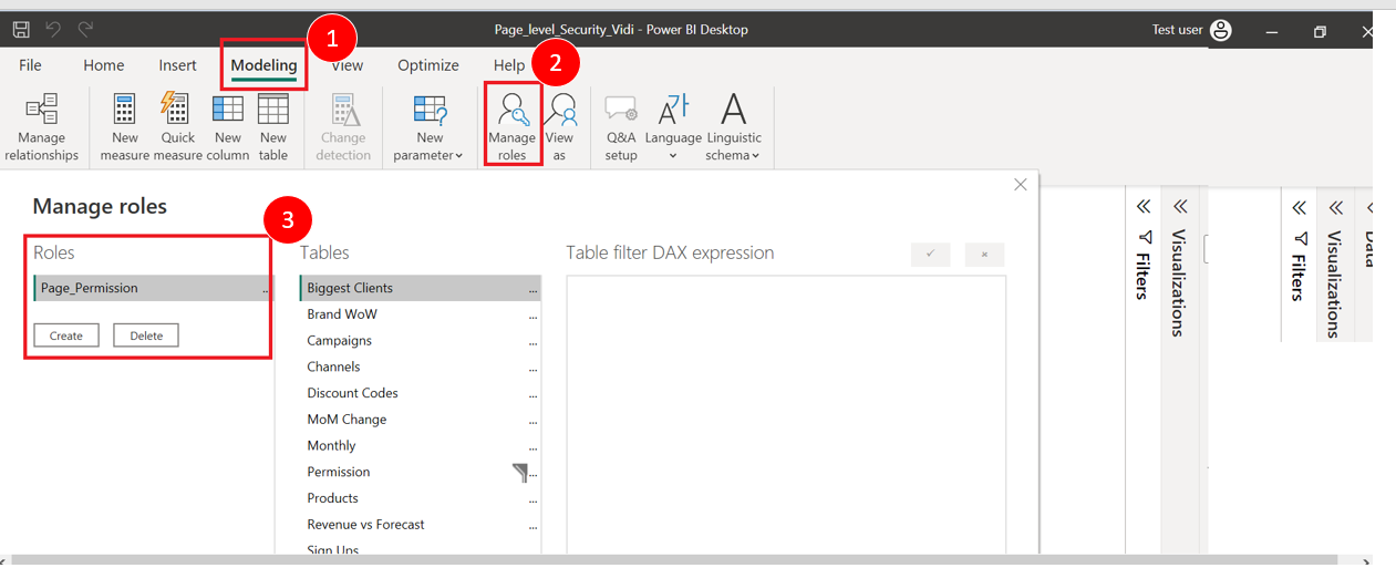 Roles and Page Permission