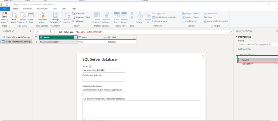 Sql database