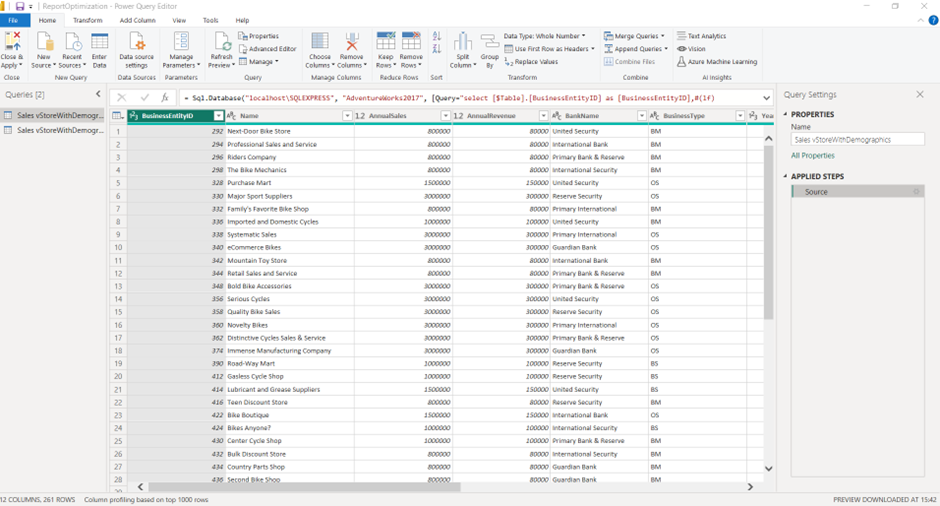 Filtered data - Power BI Best Practices