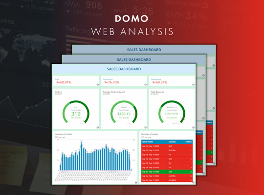 DOMO Web Analysis Dashboard