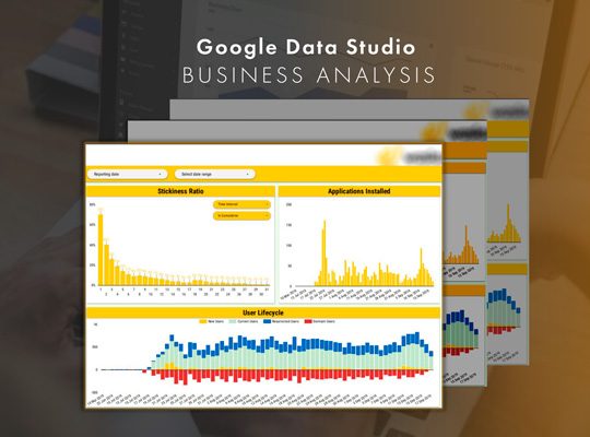 Google Data Studio Business Analysis Dashboard