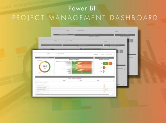 Project management Power BI Dashboard