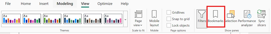 Ícone de favoritos do Power BI