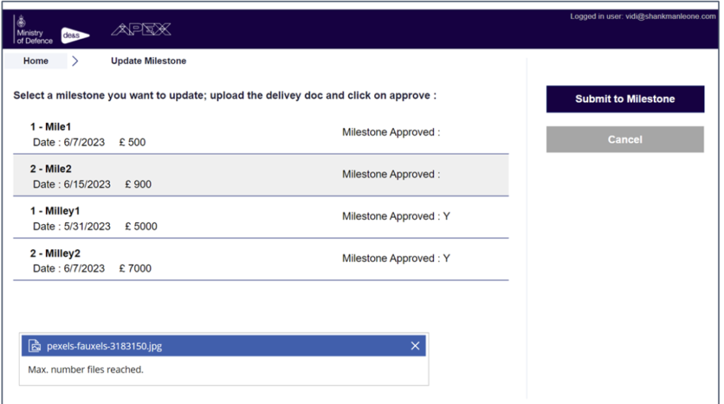 Milestone Submission and Updates