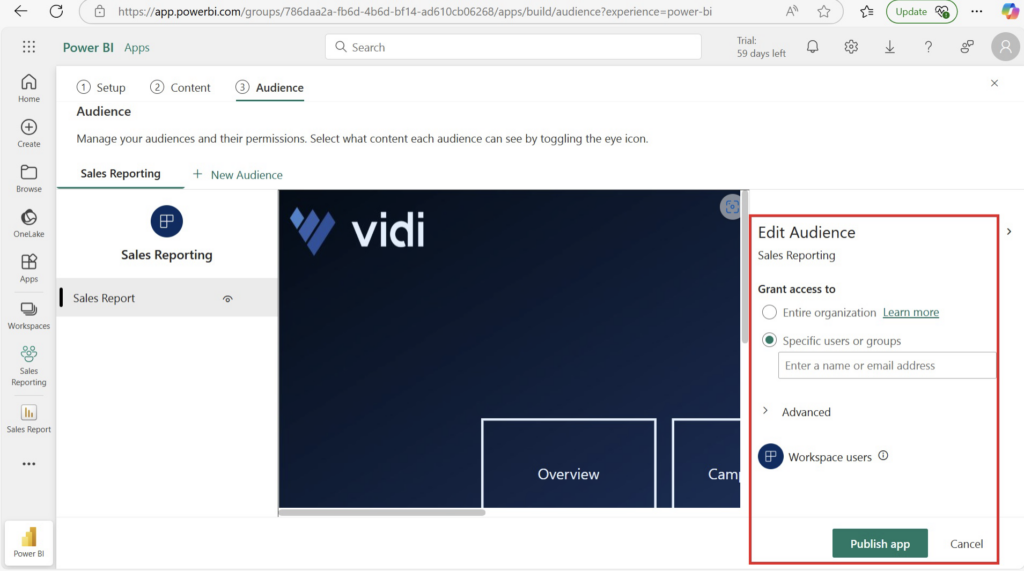 Permission tab