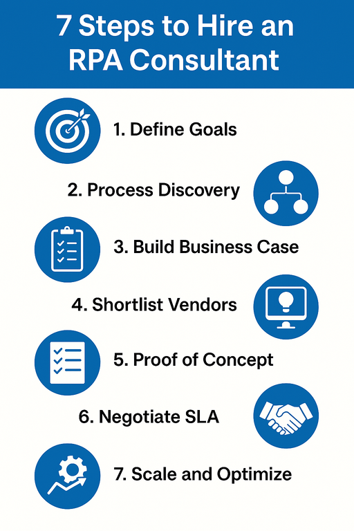 7 steps to RPA Implementation