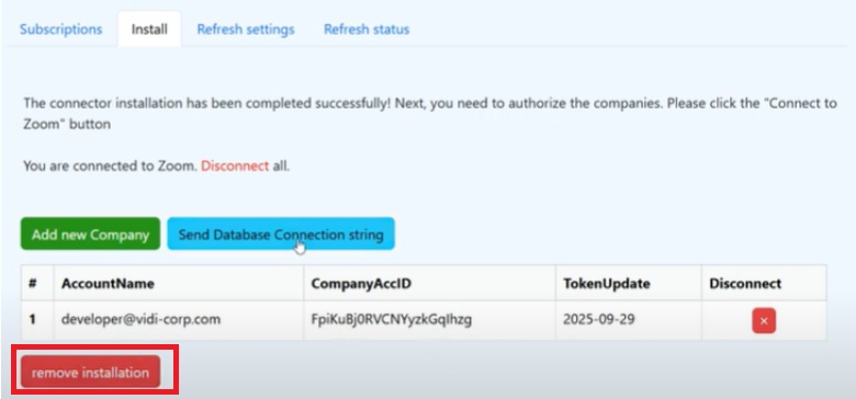 Remove Installation