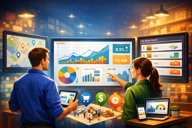Store performance dashboards