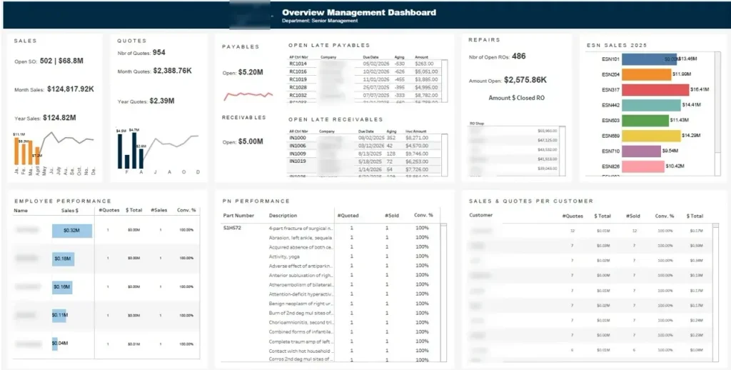tableau executive dashboard example