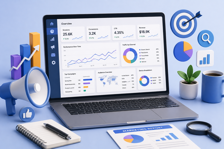 Digital Marketing Report Dashboards