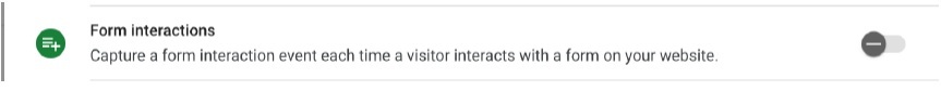 form interaction event