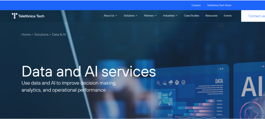 adatis telefonica tech data ai homepage screenshot.png