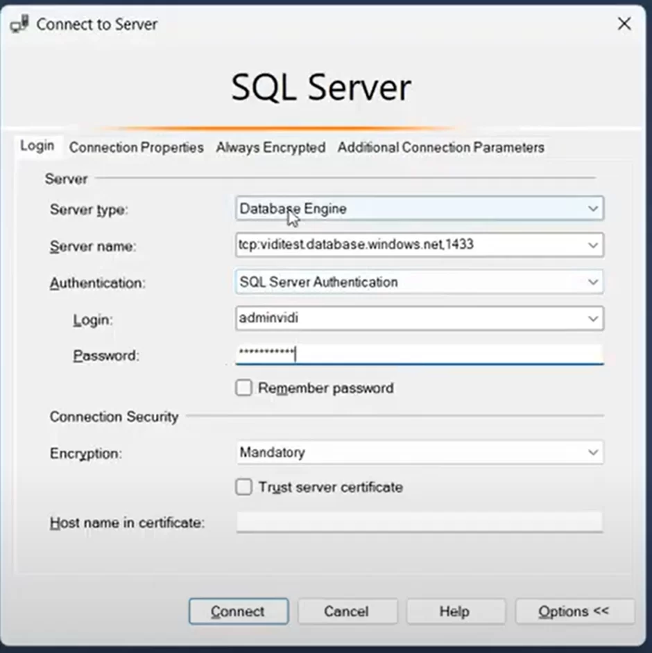 Connect SQL