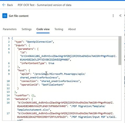 Get file content