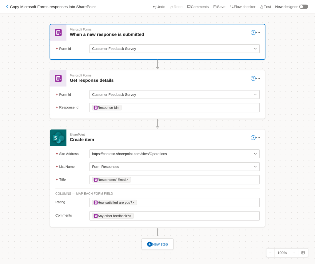 Copy Microsoft Form Responses into Excel Automatically