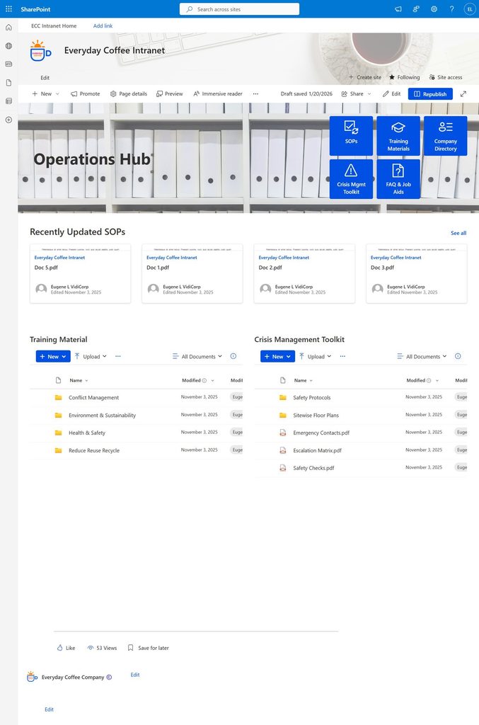 Everyday Coffee: An Operations Hub & Knowledge Base