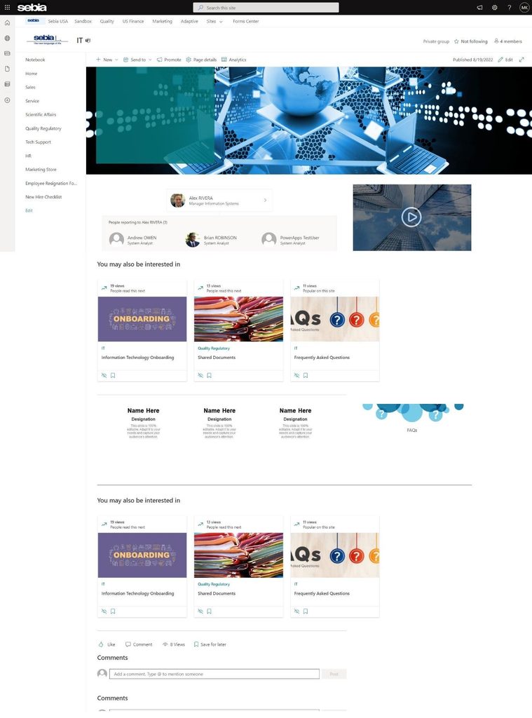 A SharePoint Employee Onboarding Page