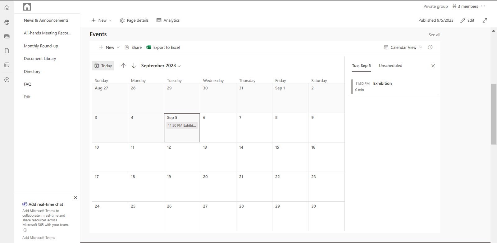 Mainstream Boutique: A Franchise SharePoint Communication Site