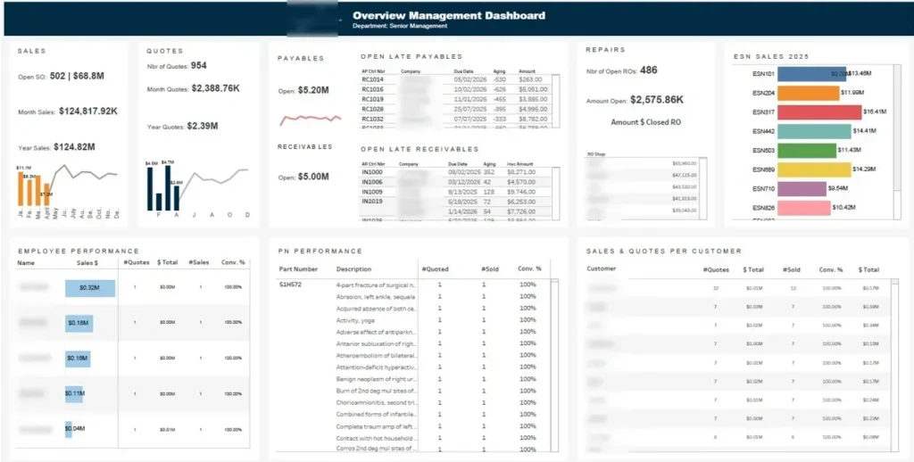 executive dashboard example